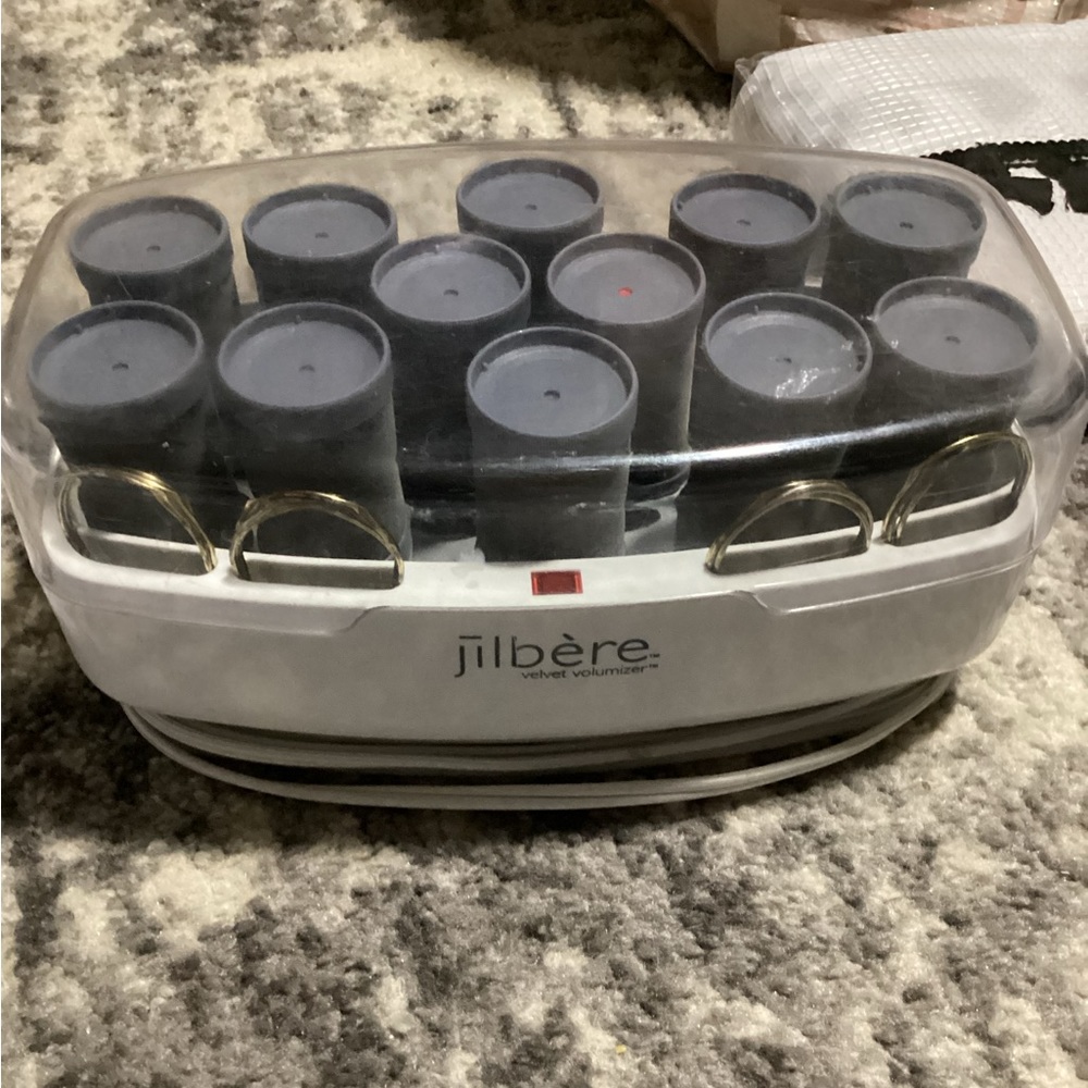 Jilbere velvet volumizer JBHS12P 12 hot rollers with clips